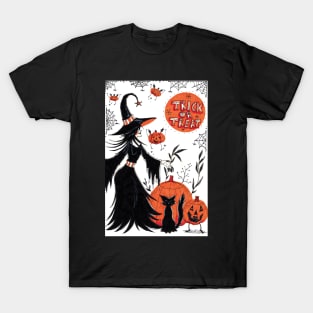 Trick or Treat Halloween Witch T-Shirt